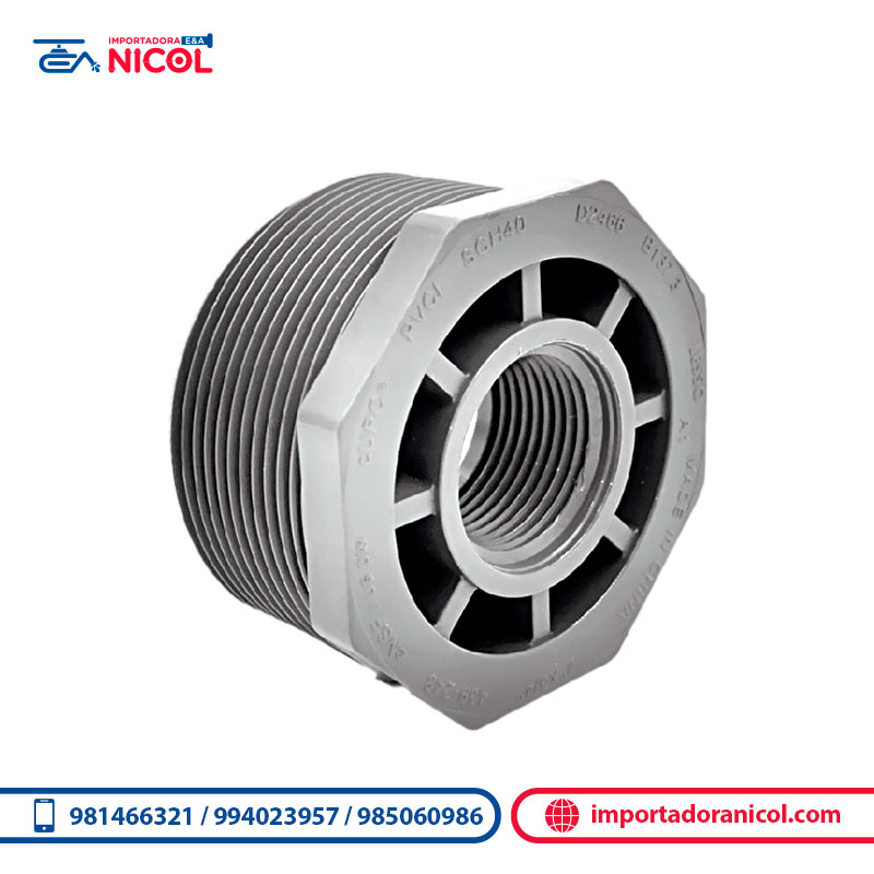 Bushing o buge con rosca PVC LESSO