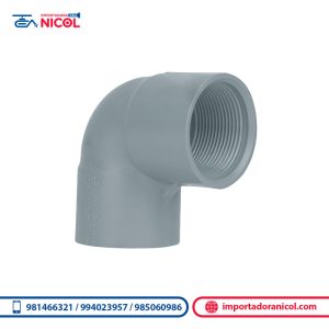 Codo PVC 90° Agua Fría con rosca