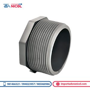 Tapón macho SCH80 con rosca PVC LESSO