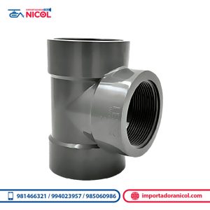 Tee SCH80 con rosca PVC LESSO