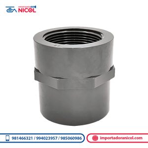 Unión SCH80 con rosca PVC LESSO