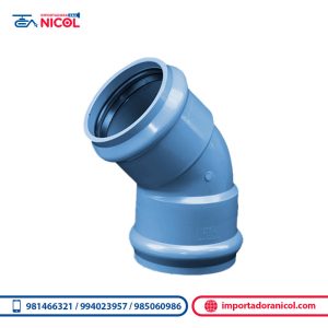 Codo 45° UF inyectado PVC